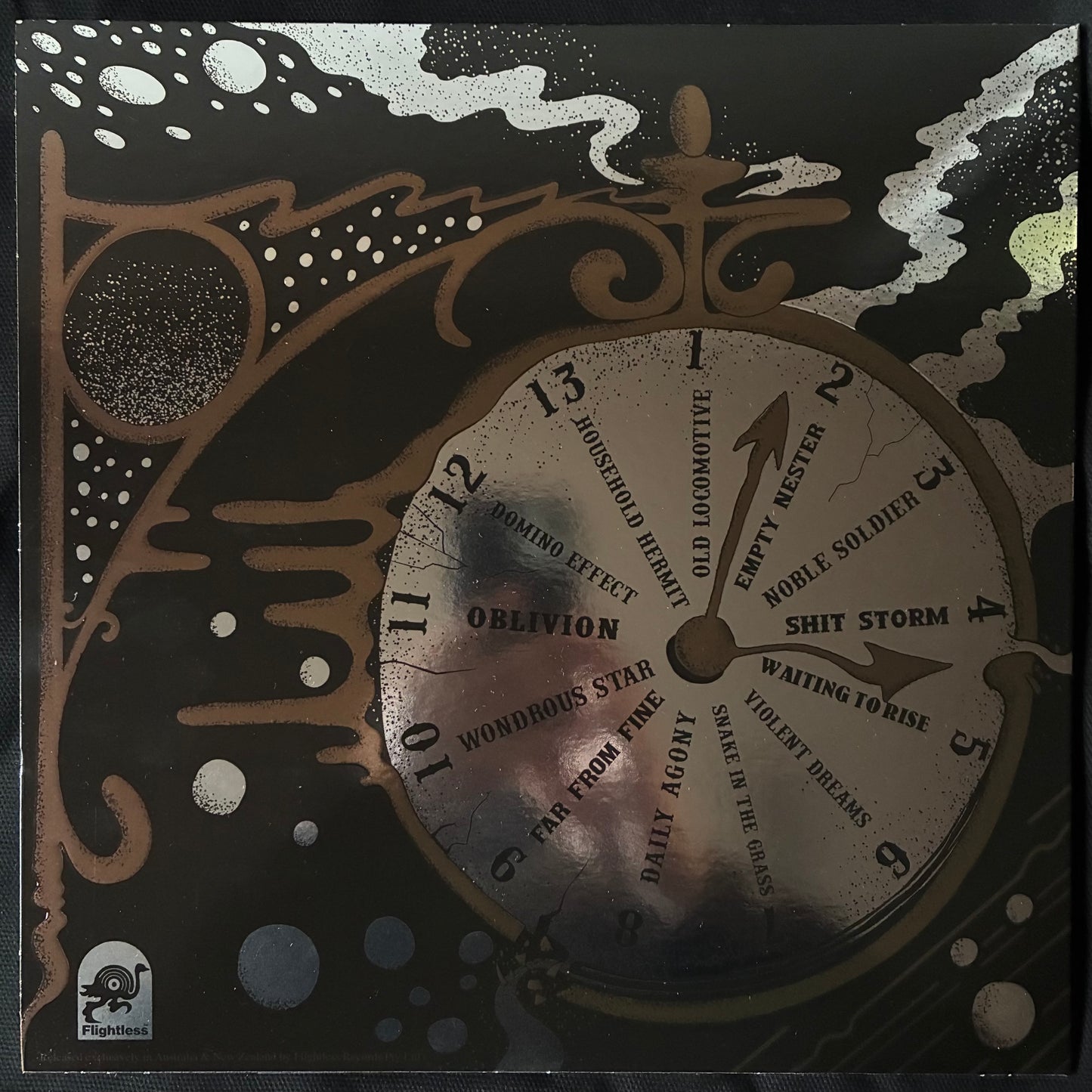MURLOCS - OLD LOCOMOTIVE (BLACK/GOLD COLOURED) (USED VINYL 2017 AUS M-/M-)