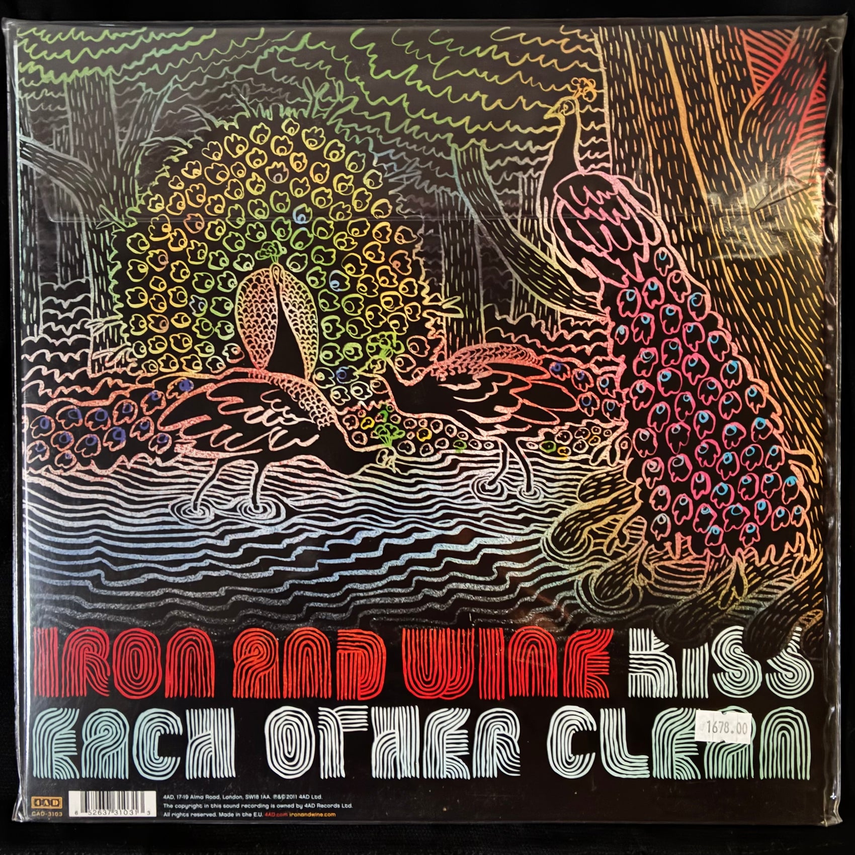 IRON AND WINE - KISS EACH OTHER CLEAN (USED VINYL 2011 UK M-/EX+)