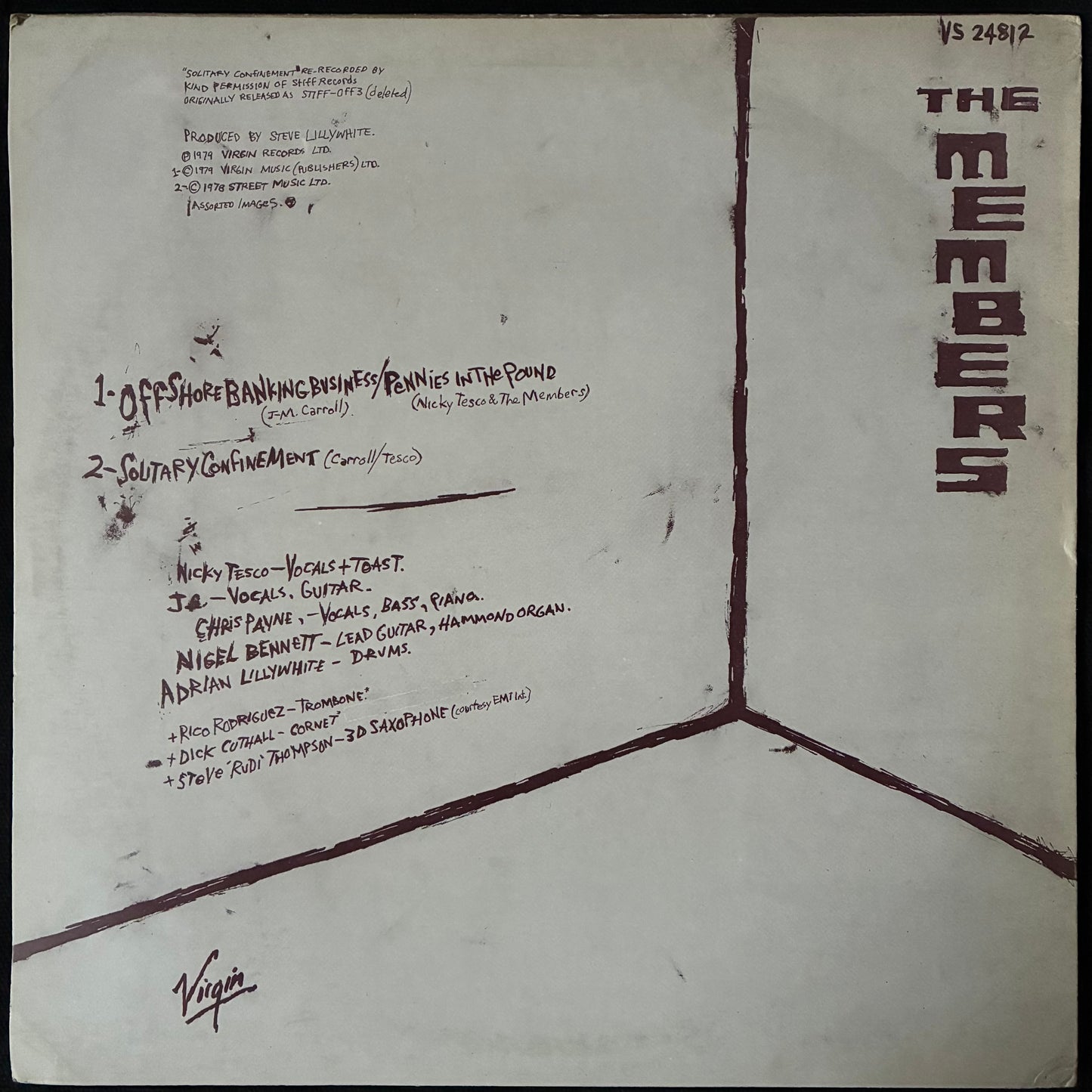 MEMBERS - OFFSHORE BANKING BUSINESS (12") (USED VINYL 1979 UK M-/EX)