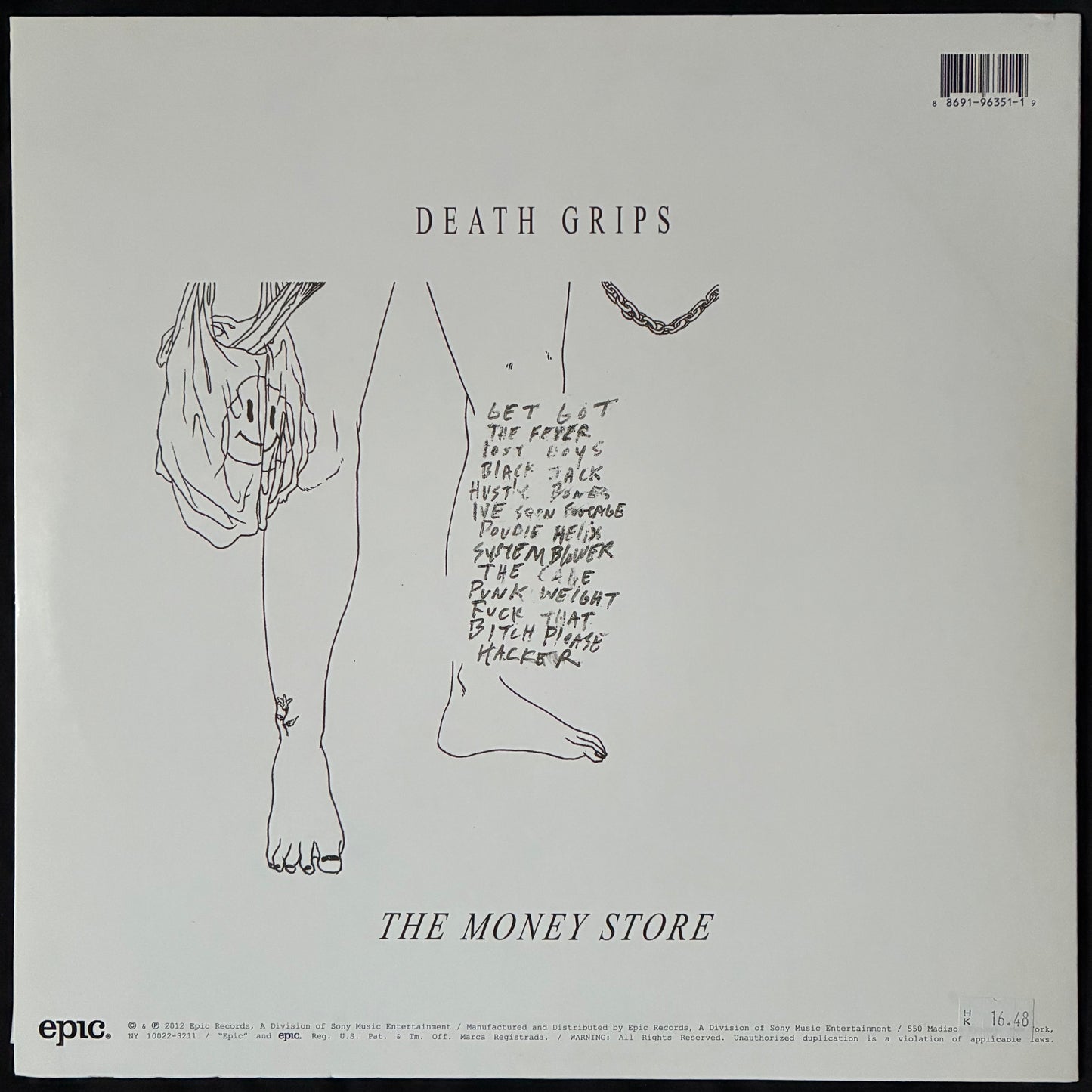 DEATH GRIPS - THE MONEY STORE (USED VINYL 2012 US M-/M-)