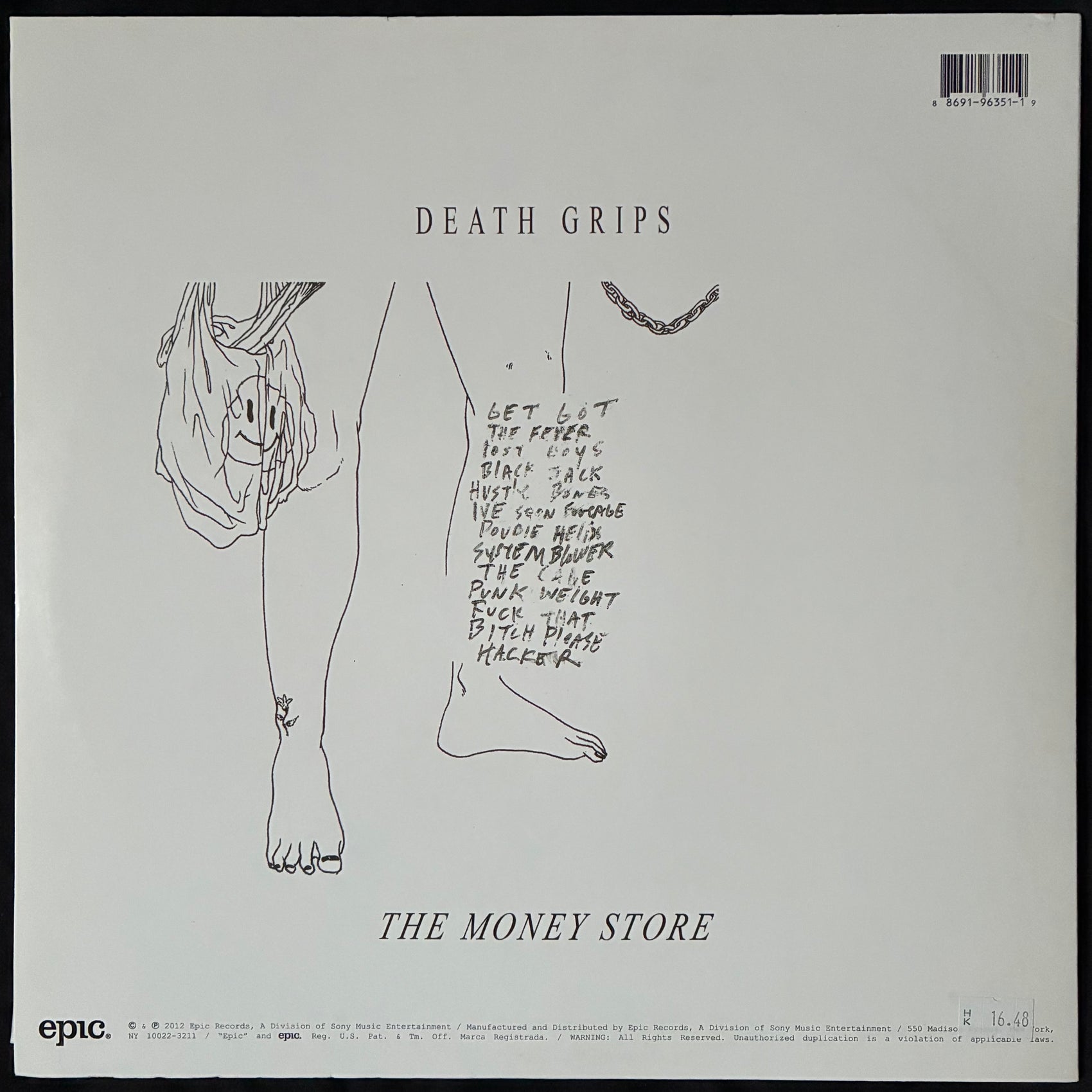 DEATH GRIPS - THE MONEY STORE (USED VINYL 2012 US M-/M-)