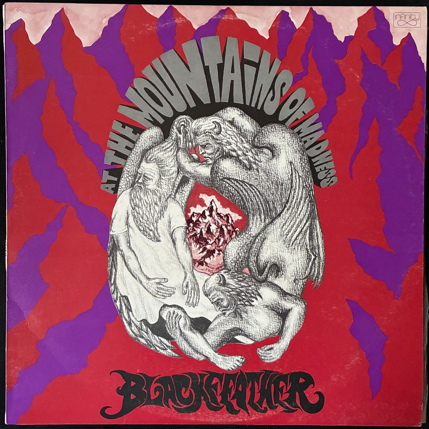 BLACKFEATHER - AT THE MOUNTAINS OF MADNESS (SECOND PRESSING) (USED VINYL 1971 AUS M-/EX+)