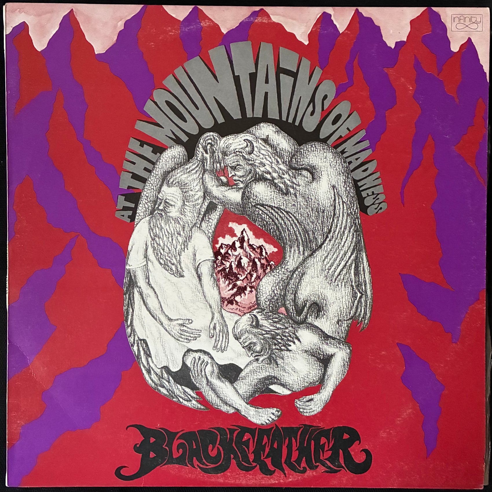 BLACKFEATHER - AT THE MOUNTAINS OF MADNESS (SECOND PRESSING) (USED VINYL 1971 AUS M-/EX+)