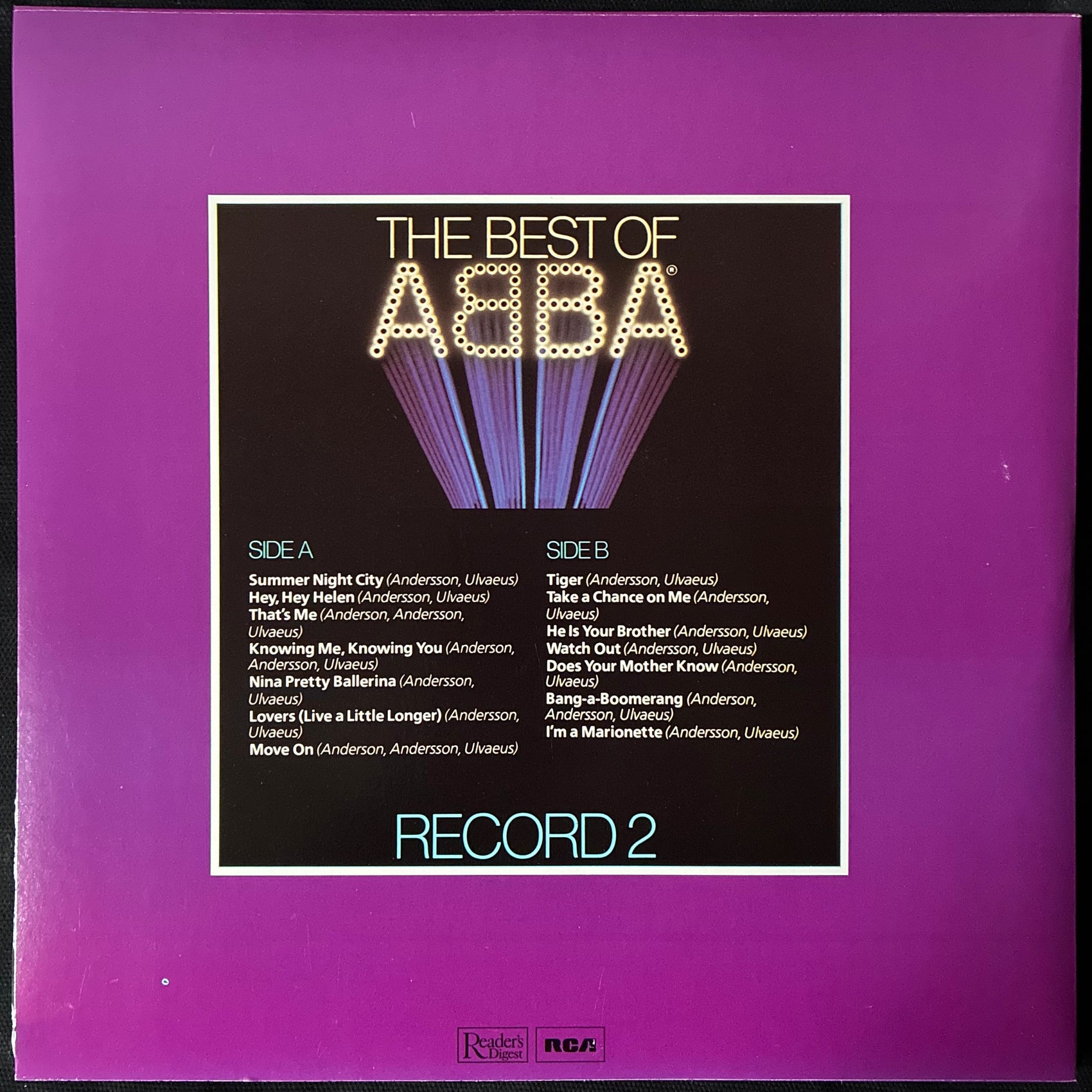 ABBA - THE BEST OF ABBA (5LP BOX SET) (USED VINYL BOX SET 1982 AUS M-/M-/EX+)