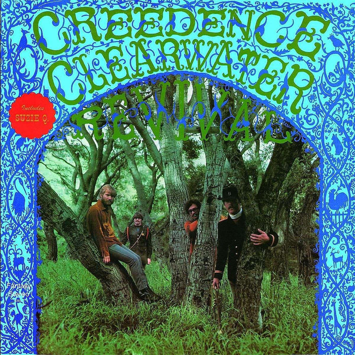 CREEDENCE CLEARWATER REVIVAL - CREEDENCE CLEARWATER REVIVAL (BLUE COLOURED) VINYL