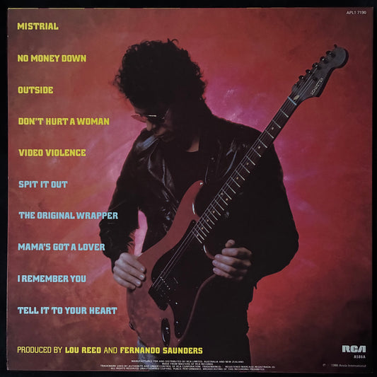 LOU REED - MISTRIAL (FIRST PRESSING) (USED VINYL 1986 AUS M-/M-)