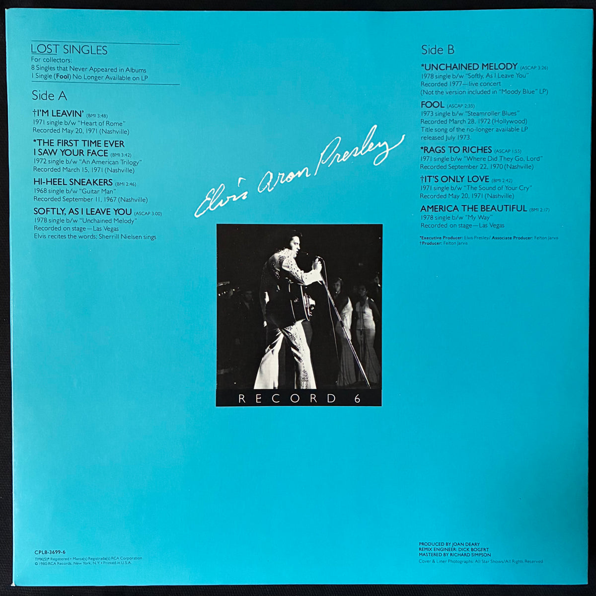 ELVIS PRESLEY - ELVIS ARON PRESLEY 1955-1980 : 25TH ANNIVERSARY (8LP BOX SET) (USED VINYL 1980 US M-/M-)
