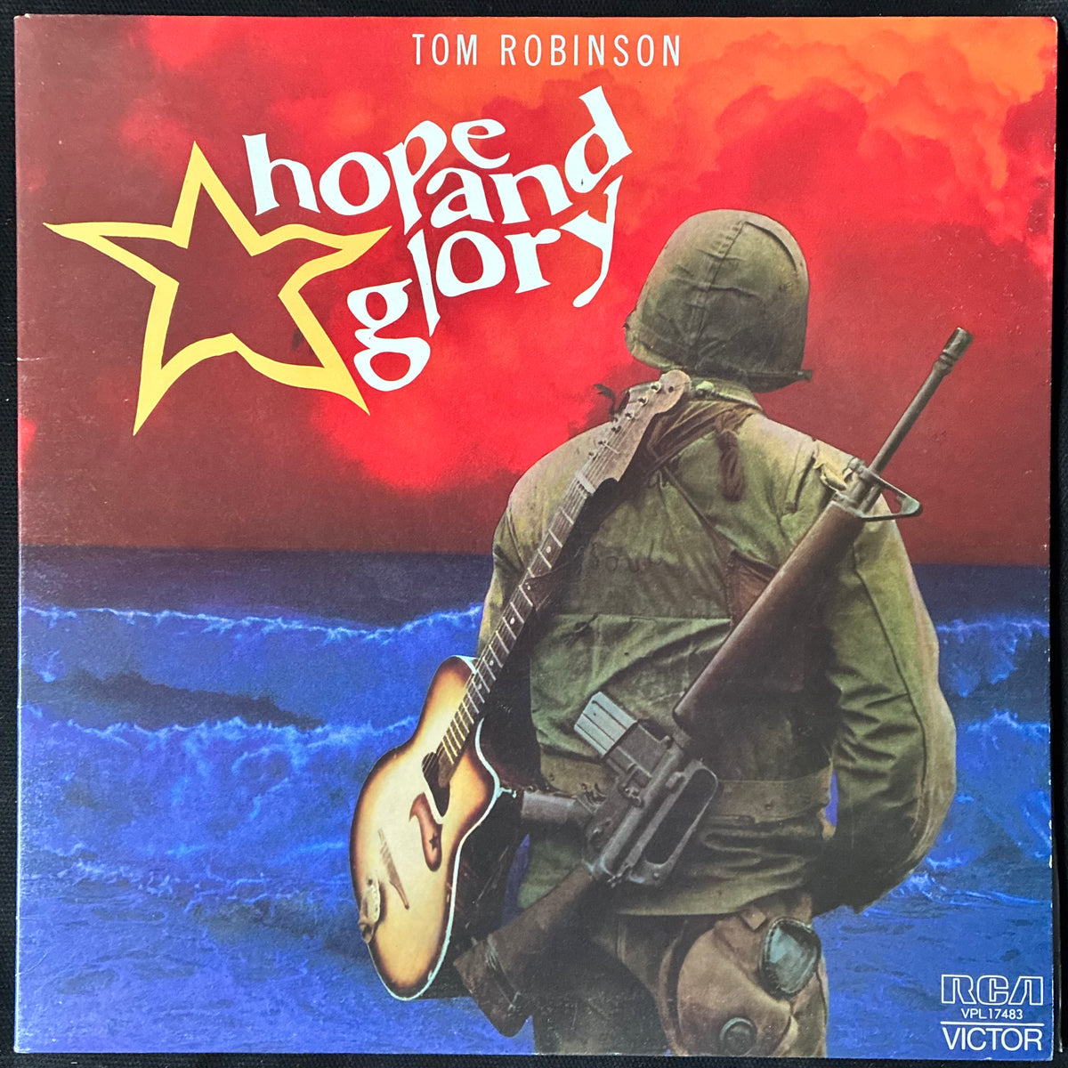 TOM ROBINSON - HOPE AND GLORY (USED VINYL 1984 AUS M-/M-)