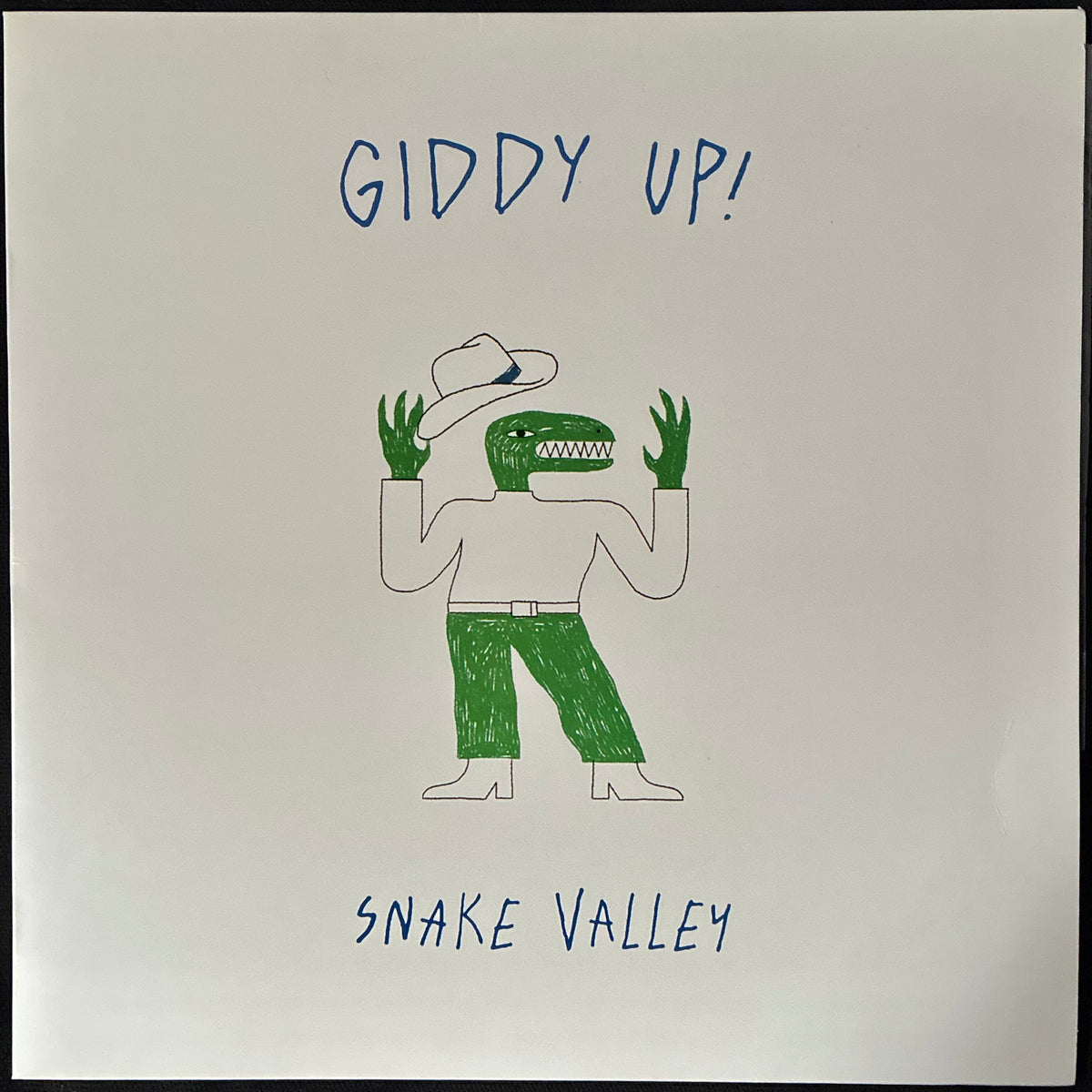 SNAKE VALLEY - GIDDY UP! (CLEAR/BLACK/BLUE SPLATTER) (USED VINYL 2020 AUS M-/M-)