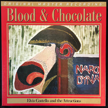 Load image into Gallery viewer, ELVIS COSTELLO AND THE ATTRACTIONS - BLOOD &amp; CHOCOLATE (MFSL 180GM) (USED VINYL 2015 US M-/EX+)
