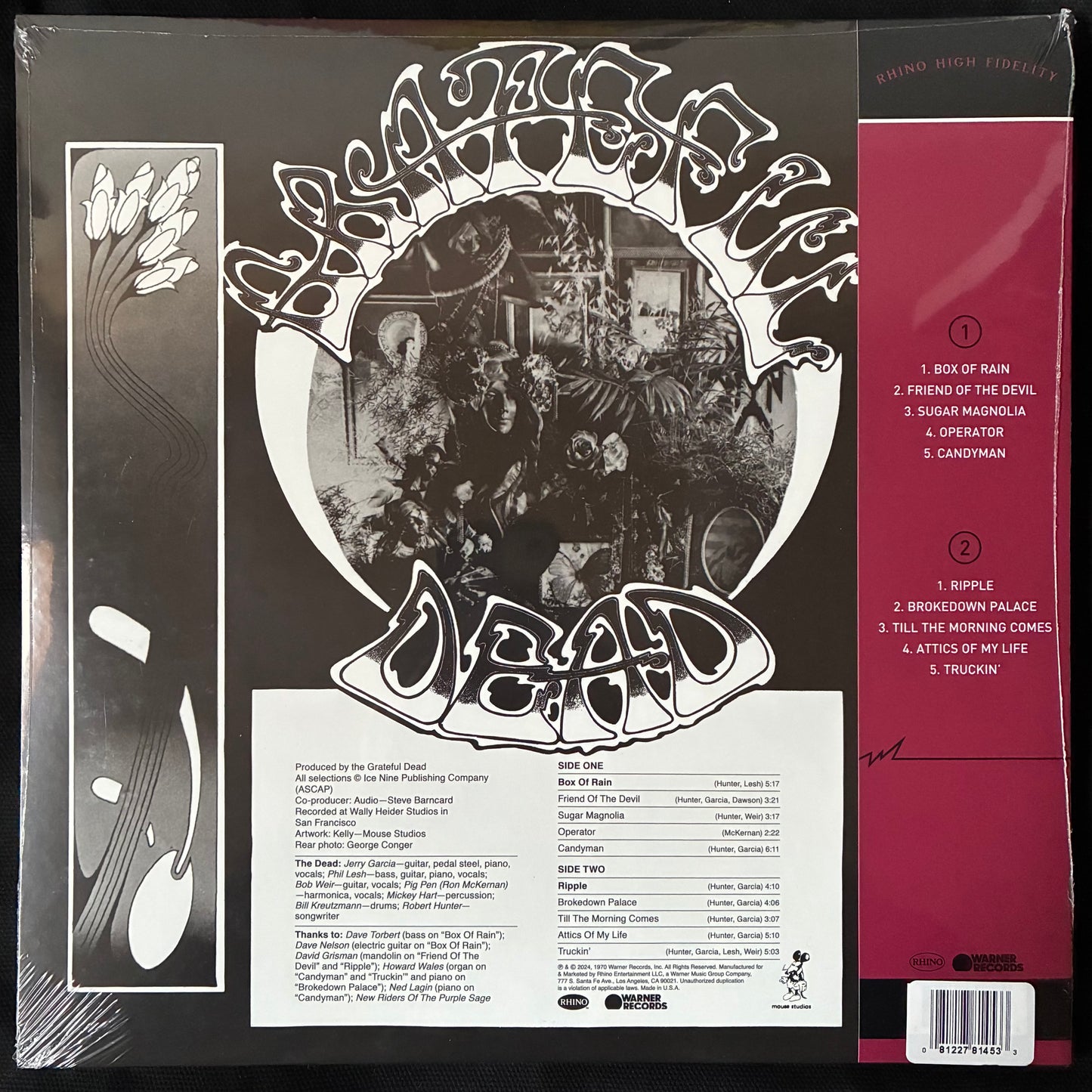 GRATEFUL DEAD - AMERICAN BEAUTY (RHINO HIGH FIDELITY) VINYL
