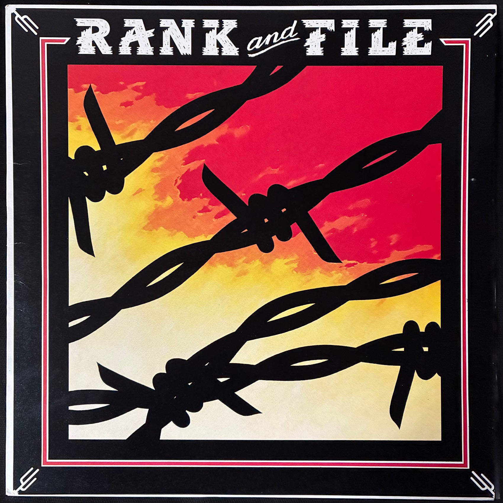 RANK AND FILE - SUNDOWN (USED VINYL 1984 AUS M-/M-)