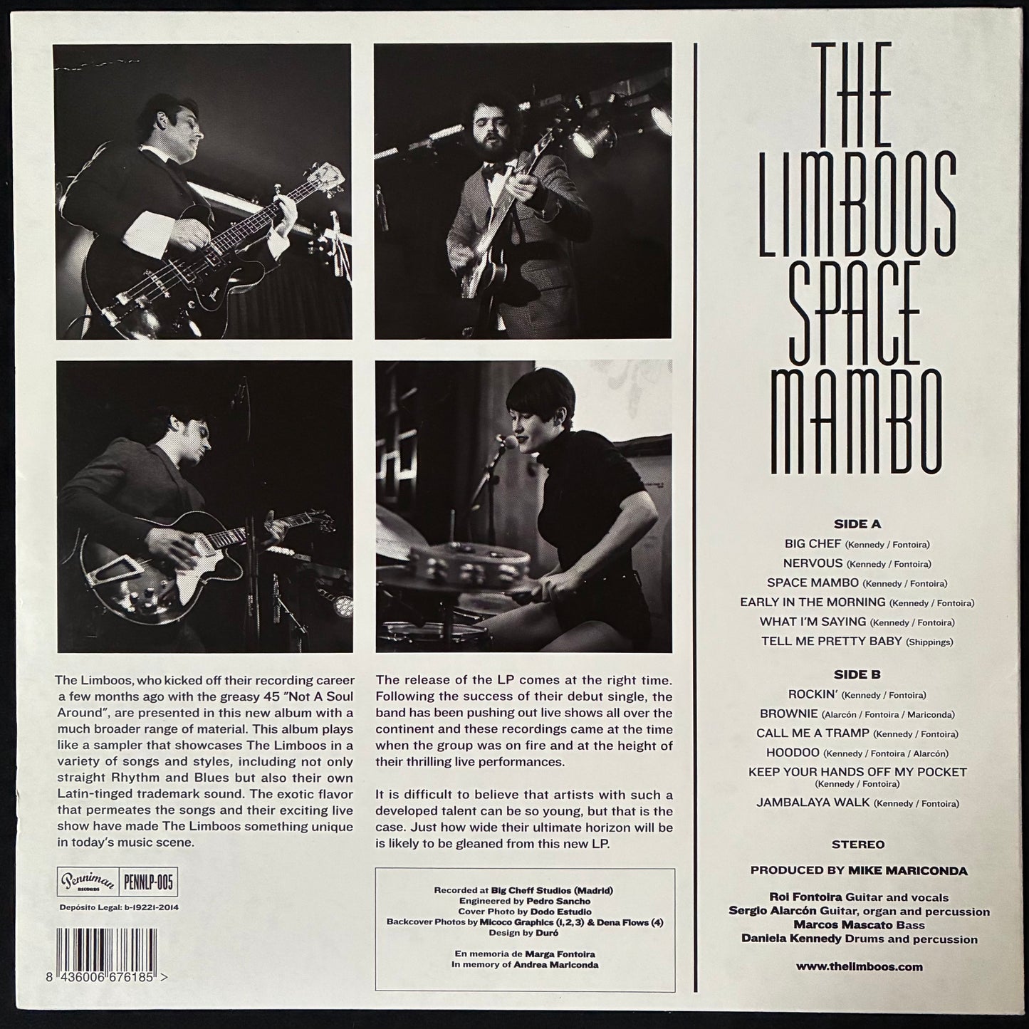 LIMBOOS - SPACE MAMBO (USED VINYL 2014 SPAIN M-/M-)