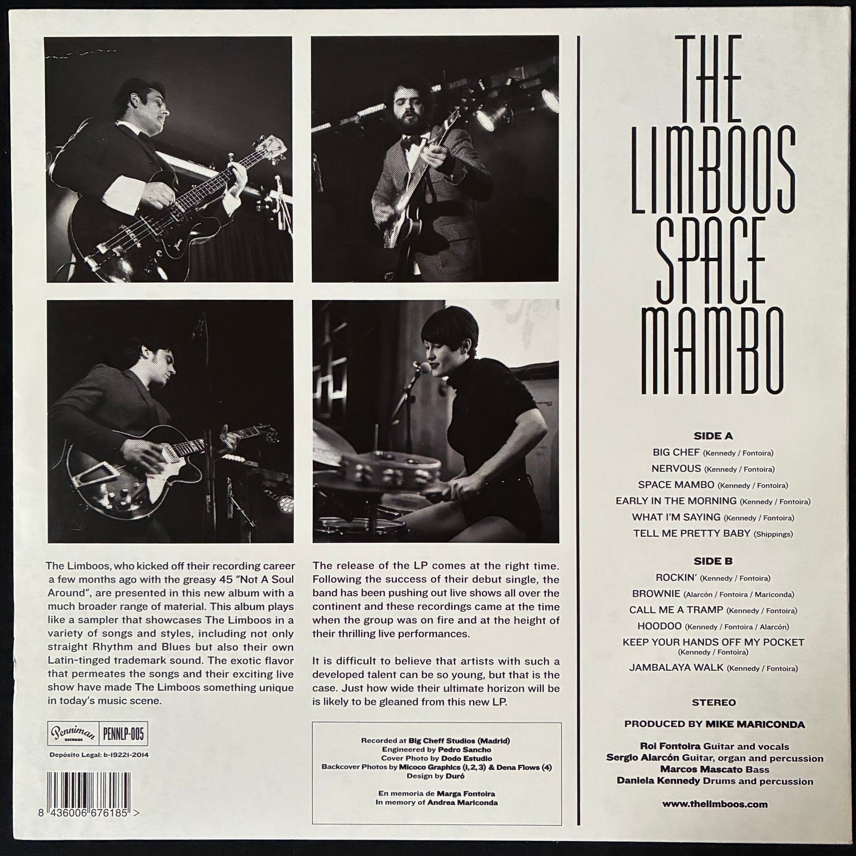 LIMBOOS - SPACE MAMBO (USED VINYL 2014 SPAIN M-/M-)