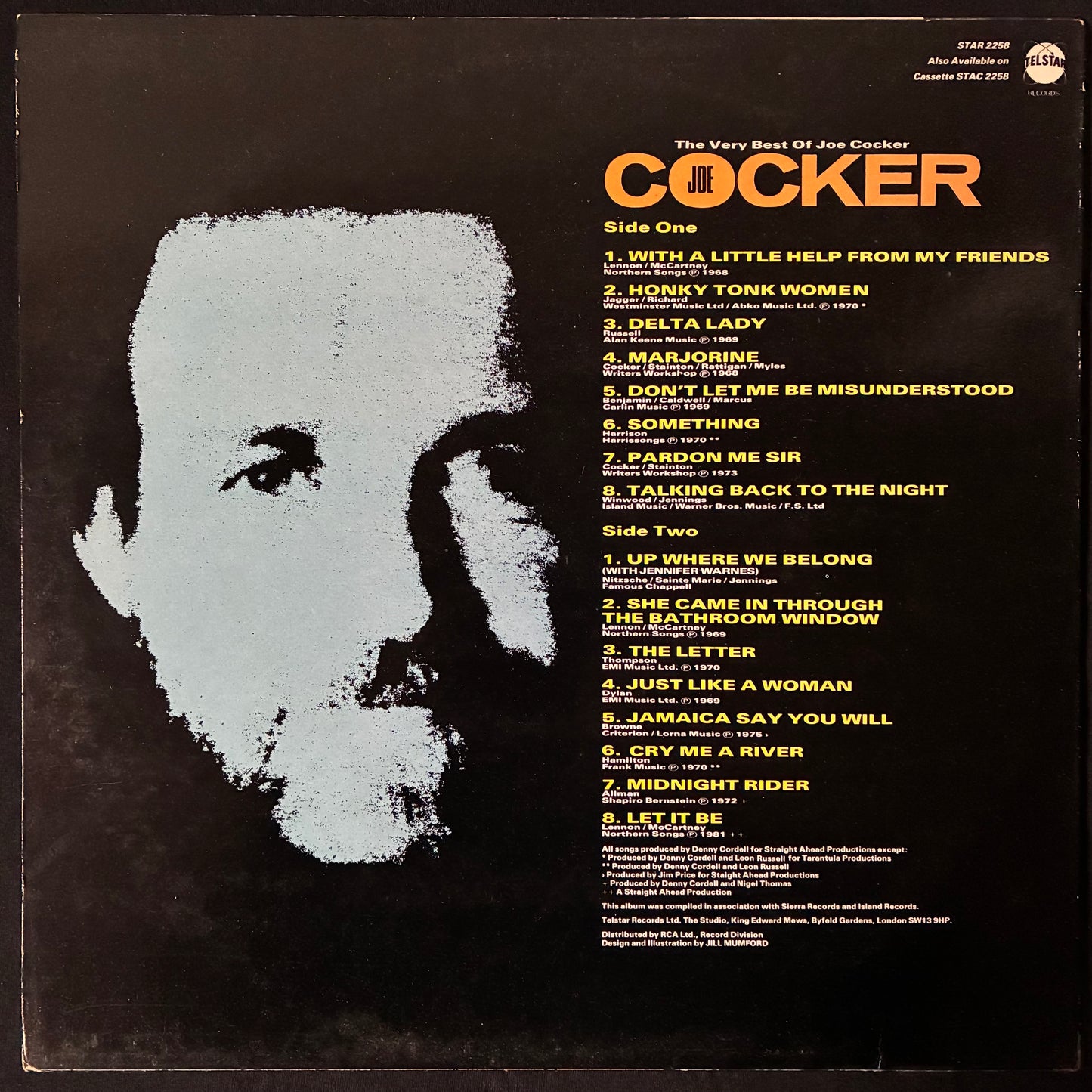 JOE COCKER - THE VOICE : THE VERY BEST OF JOE COCKER (USED VINYL 1986 UK M-/EX+)