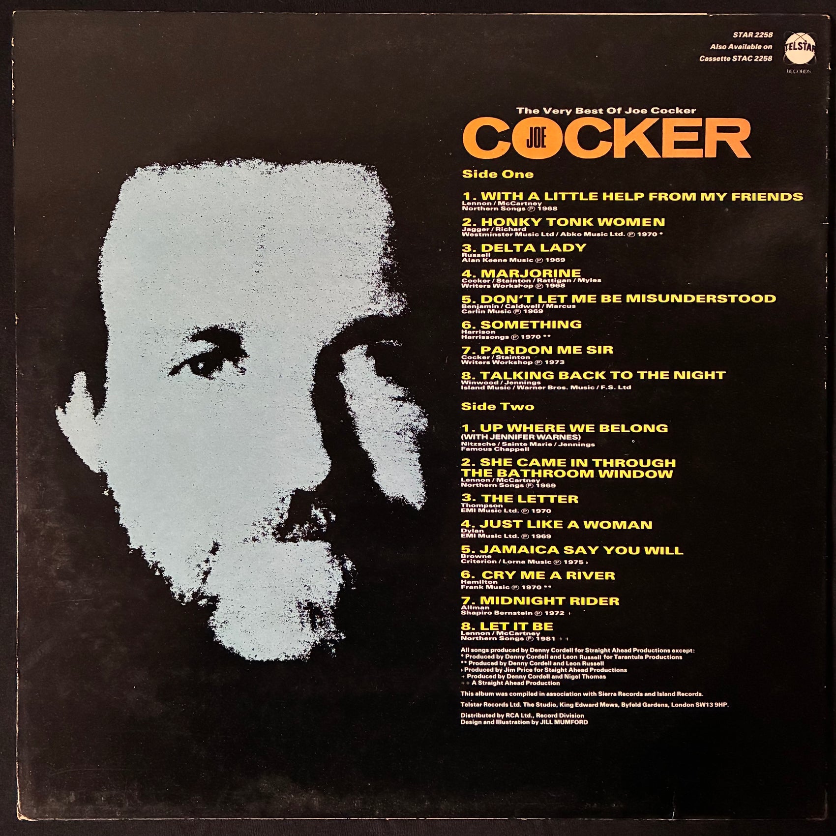 JOE COCKER - THE VOICE : THE VERY BEST OF JOE COCKER (USED VINYL 1986 UK M-/EX+)