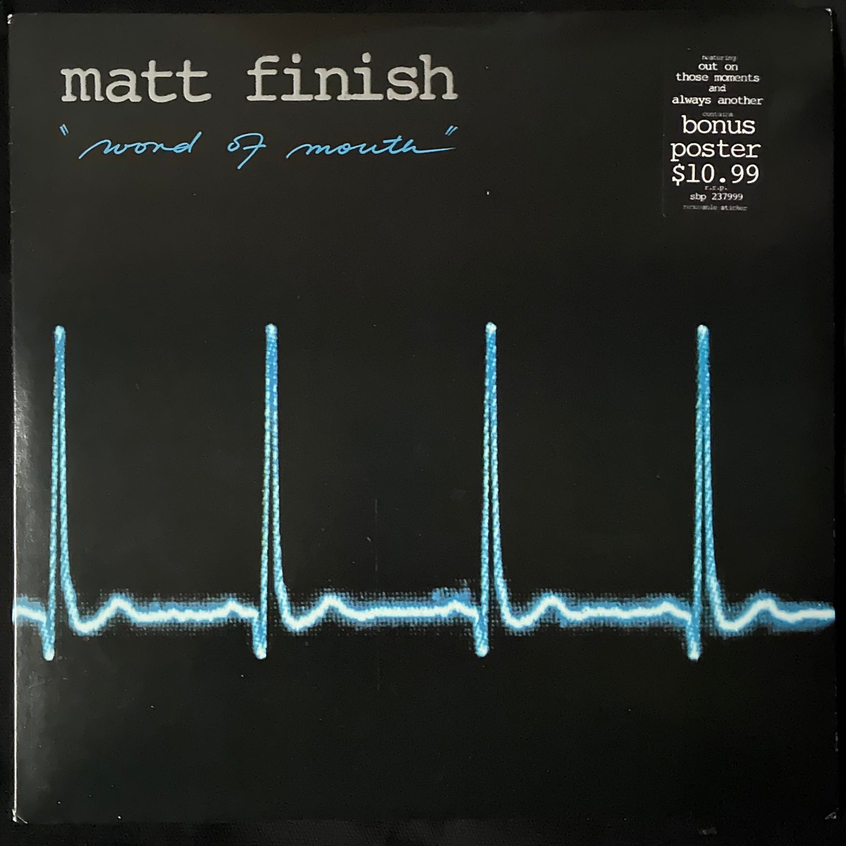 MATT FINISH - WORD OF MOUTH (USED VINYL 1984 AUS M-/M-)