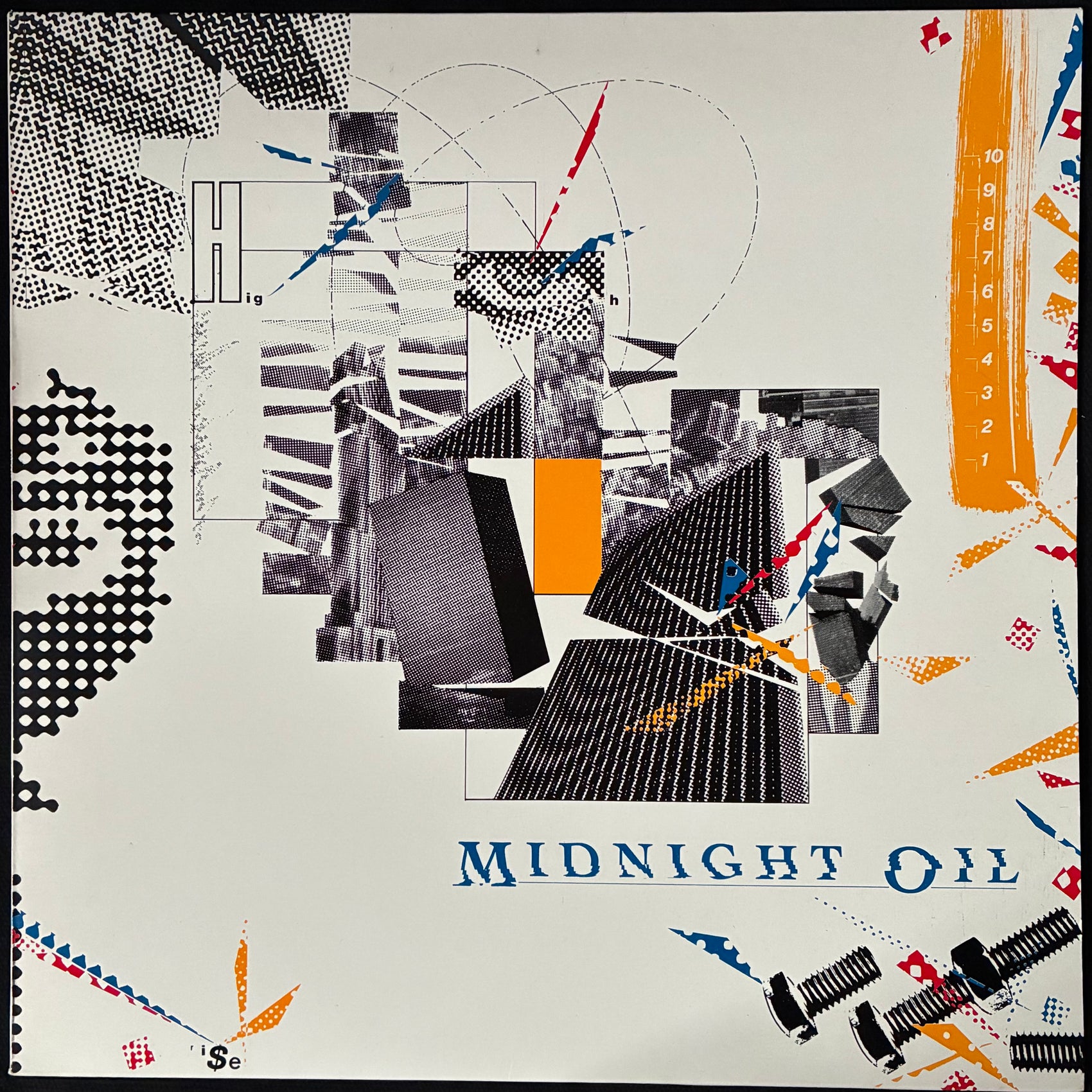 MIDNIGHT OIL - 10,9,8,7,6,5,4,3,2,1 (USED VINYL 1988 NETHERLANDS M-/M-)
