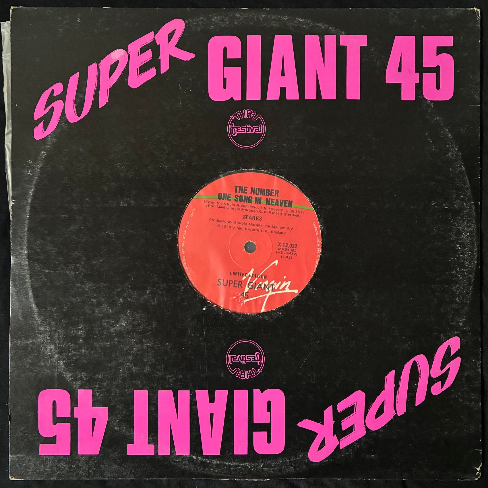 SPARKS - THE NUMBER ONE SONG IN HEAVEN (12") (USED VINYL 1979 AUS M-)