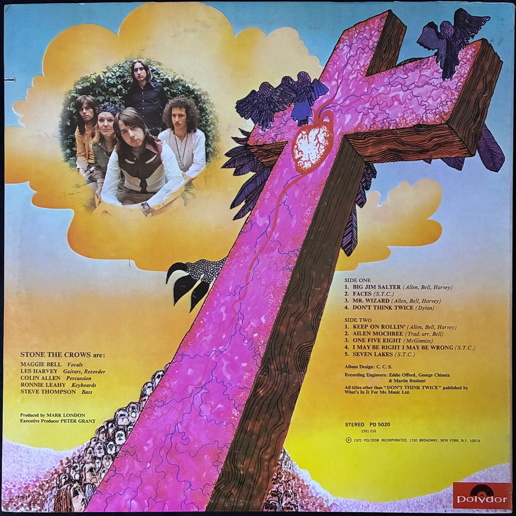 STONE THE CROWS - TEENAGE LICKS (USED VINYL 1972 US EX+/EX-)