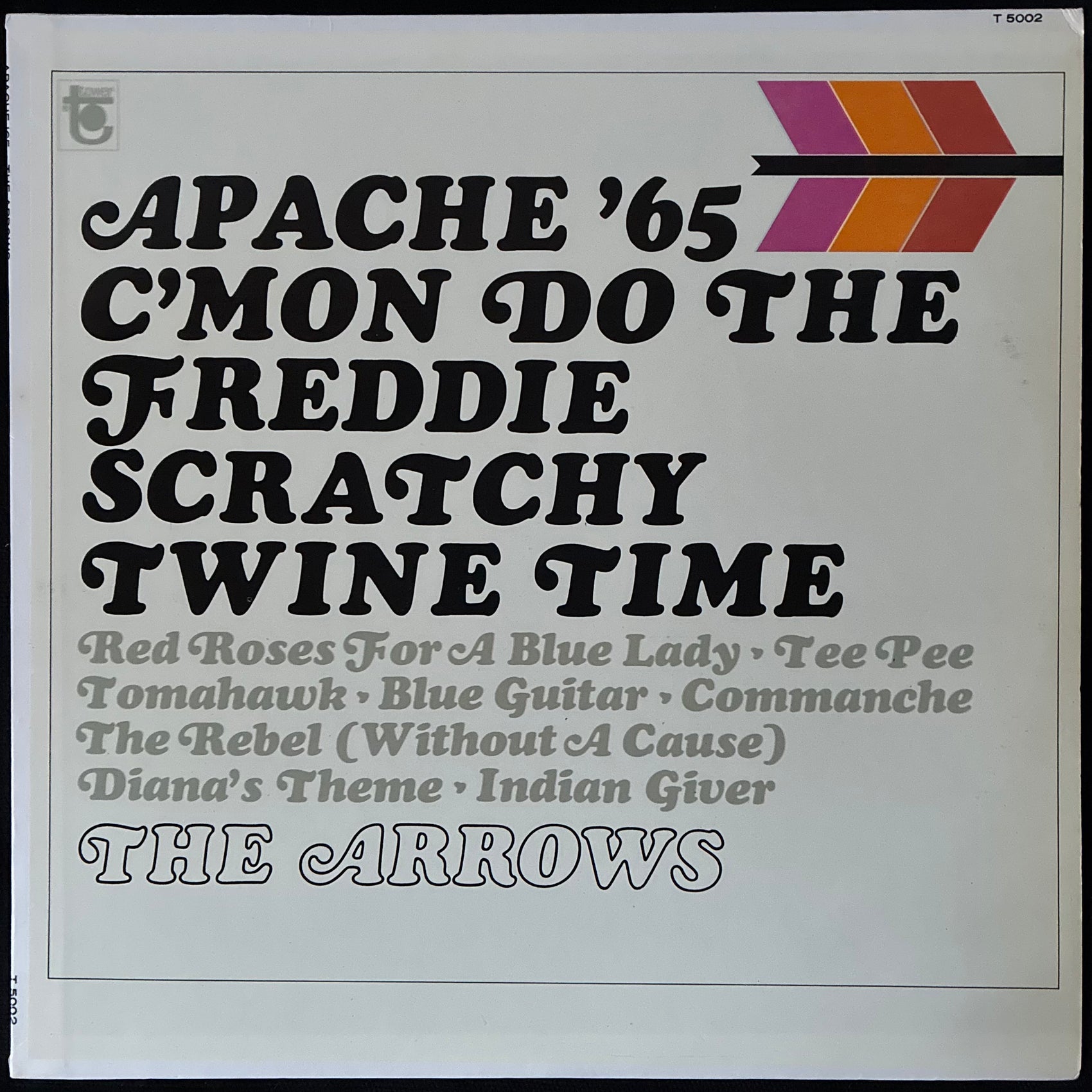 ARROWS - APACHE ‘65 C’MON DO THE FREDDIE SCRATCHY TWINE TIME (USED VINYL 1965 US M-/M-)