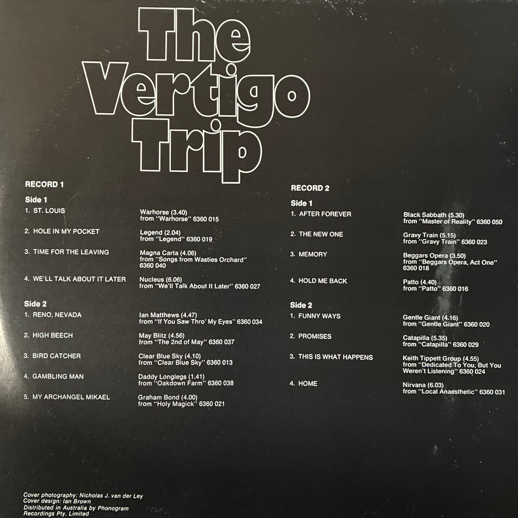 VARIOUS ARTISTS - THE VERTIGO TRIP (2LP) (USED VINYL 1971 AUS M-/EX-)