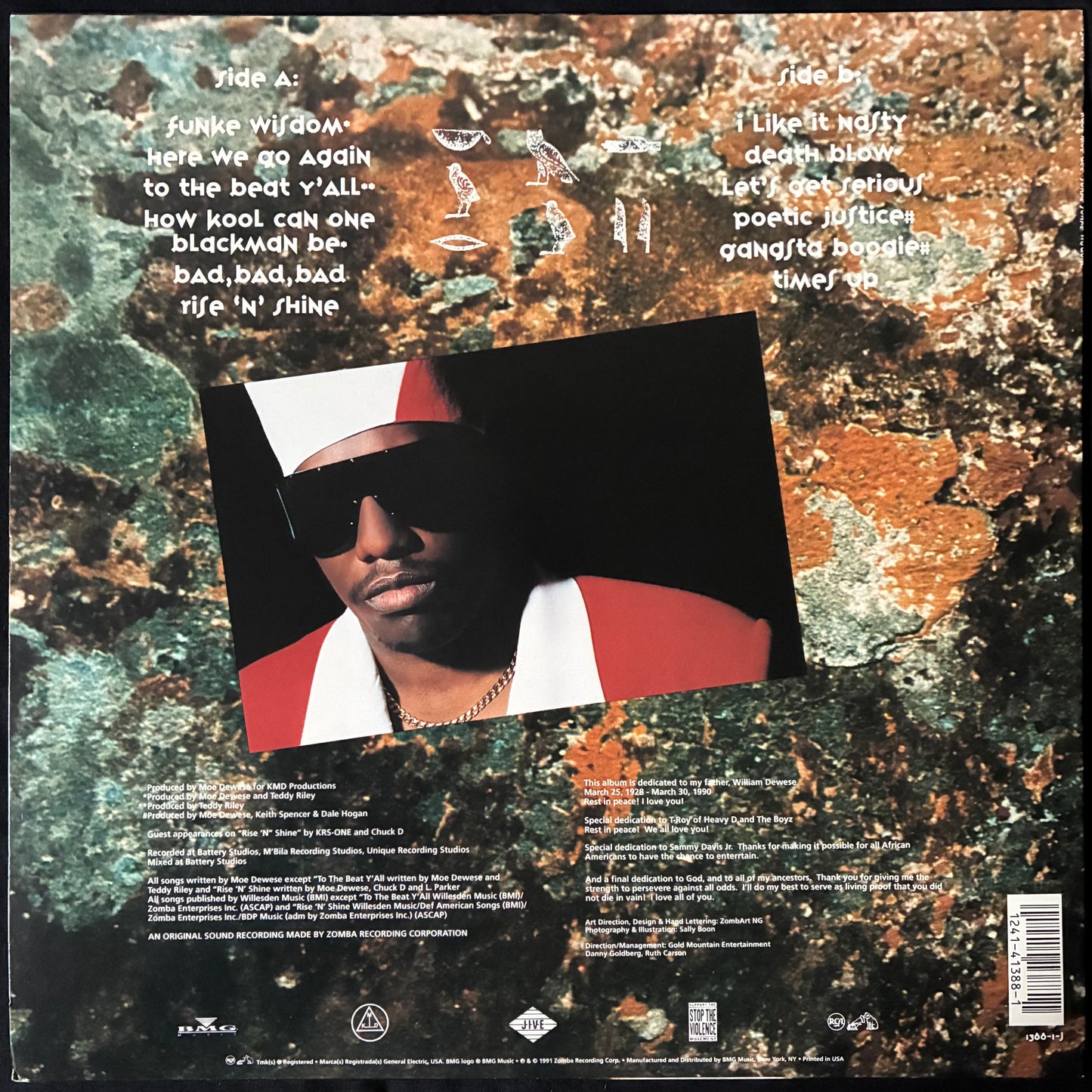 KOOL MOE DEE - FUNKE FUNKE WISDOM (USED VINYL 1991 US EX+/EX+)