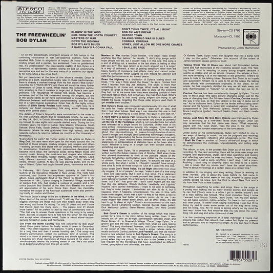 BOB DYLAN - THE FREEWHEELIN' BOB DYLAN (USED VINYL 2017 EU M-/M-)