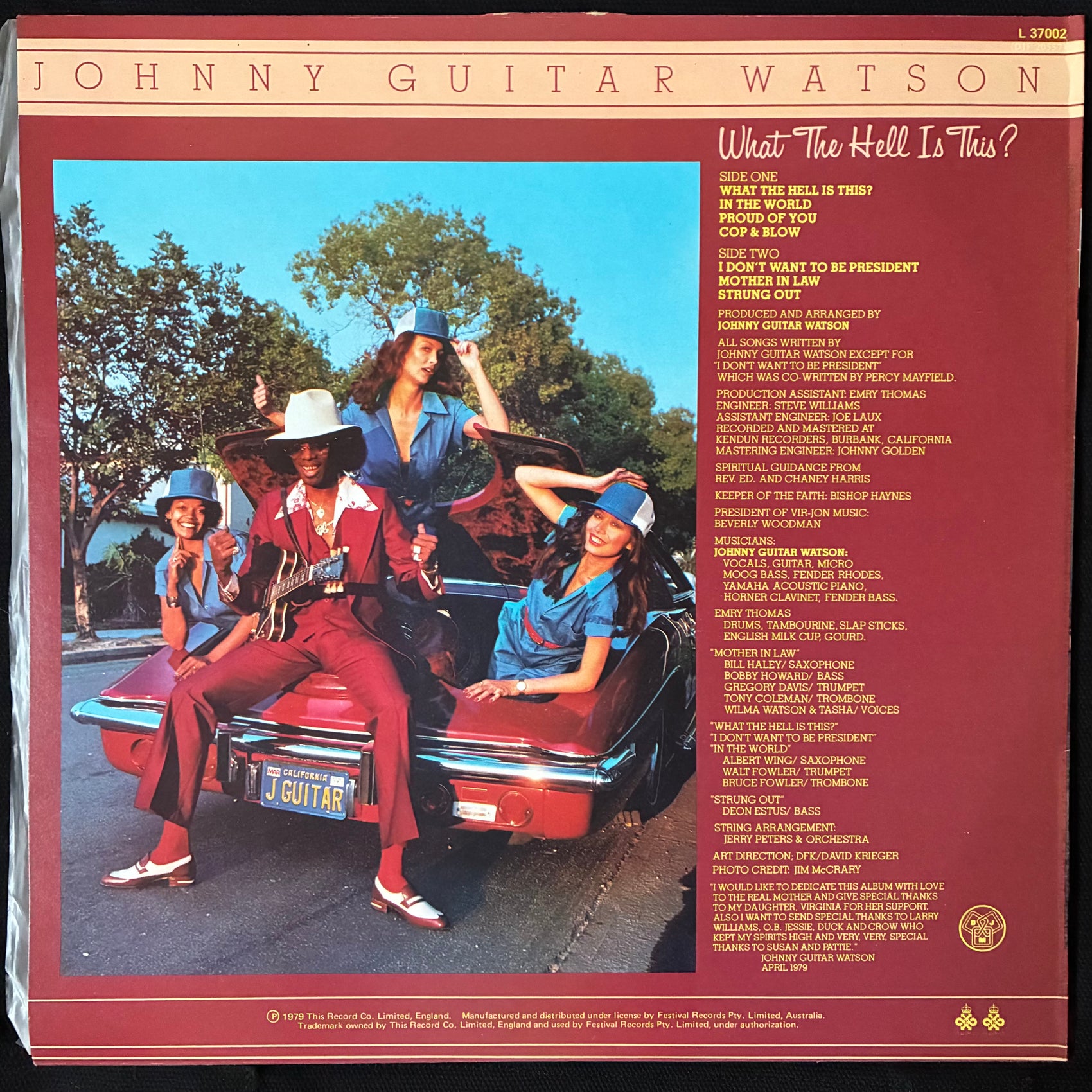JOHNNY GUITAR WATSON - WHAT THE HELL IS THIS? (USED VINYL 1979 AUS EX+/EX-)