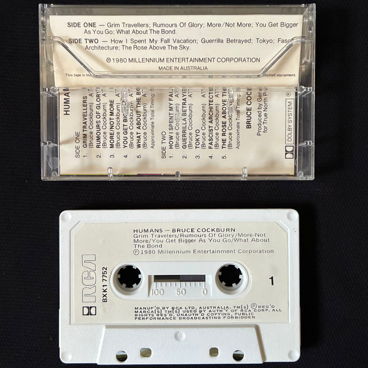 BRUCE COCKBURN - HUMANS (USED CASSETTE 1980 AUS)