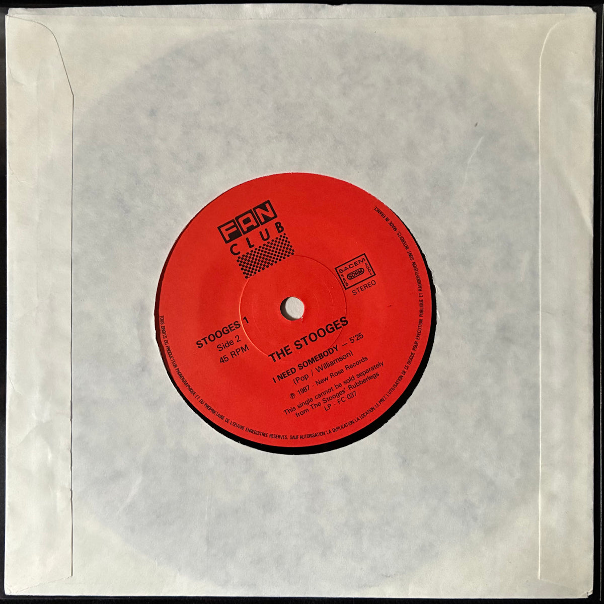 STOOGES - RUBBER LEGS (LP+7") (USED VINYL 1987 FRANCE EX+/M-)