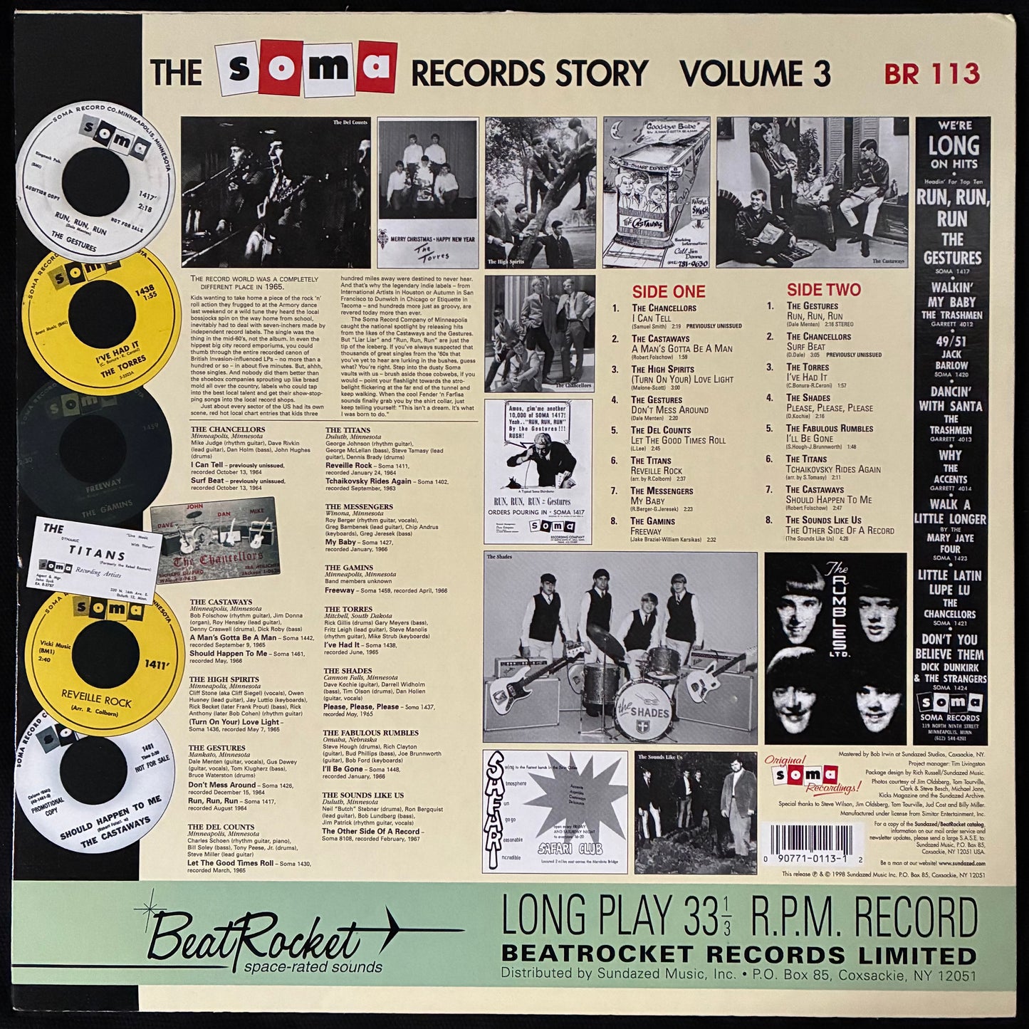 VARIOUS ARTISTS - A MAN'S GOTTA BE A MAN! (USED VINYL 1998 U.S. M-/M-)