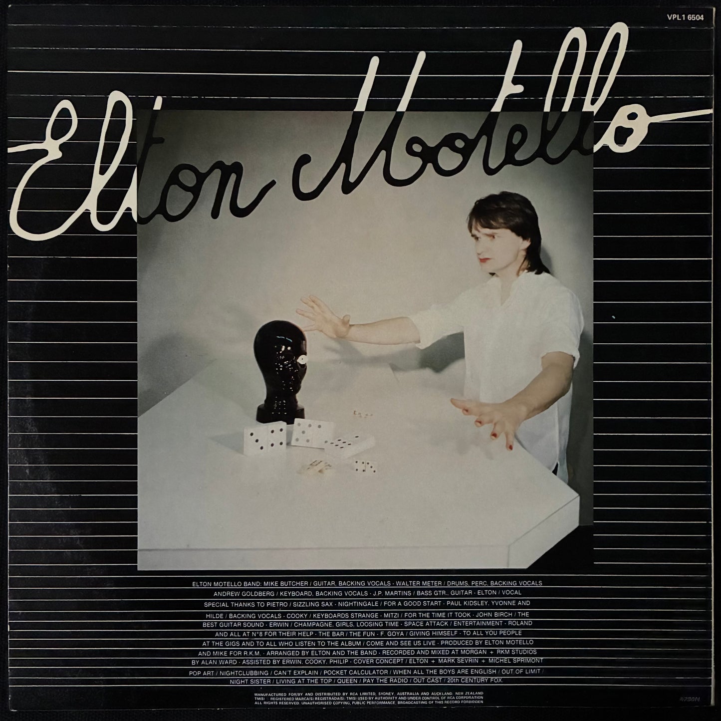 ELTON MOTELLO - POP ART (USED VINYL 1980 AUS M-/EX+)