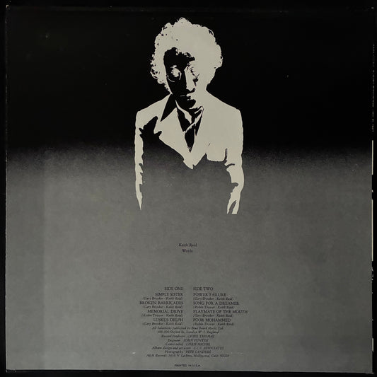 PROCOL HARUM - BROKEN BARRICADES (USED VINYL 1975 US M-/M-)