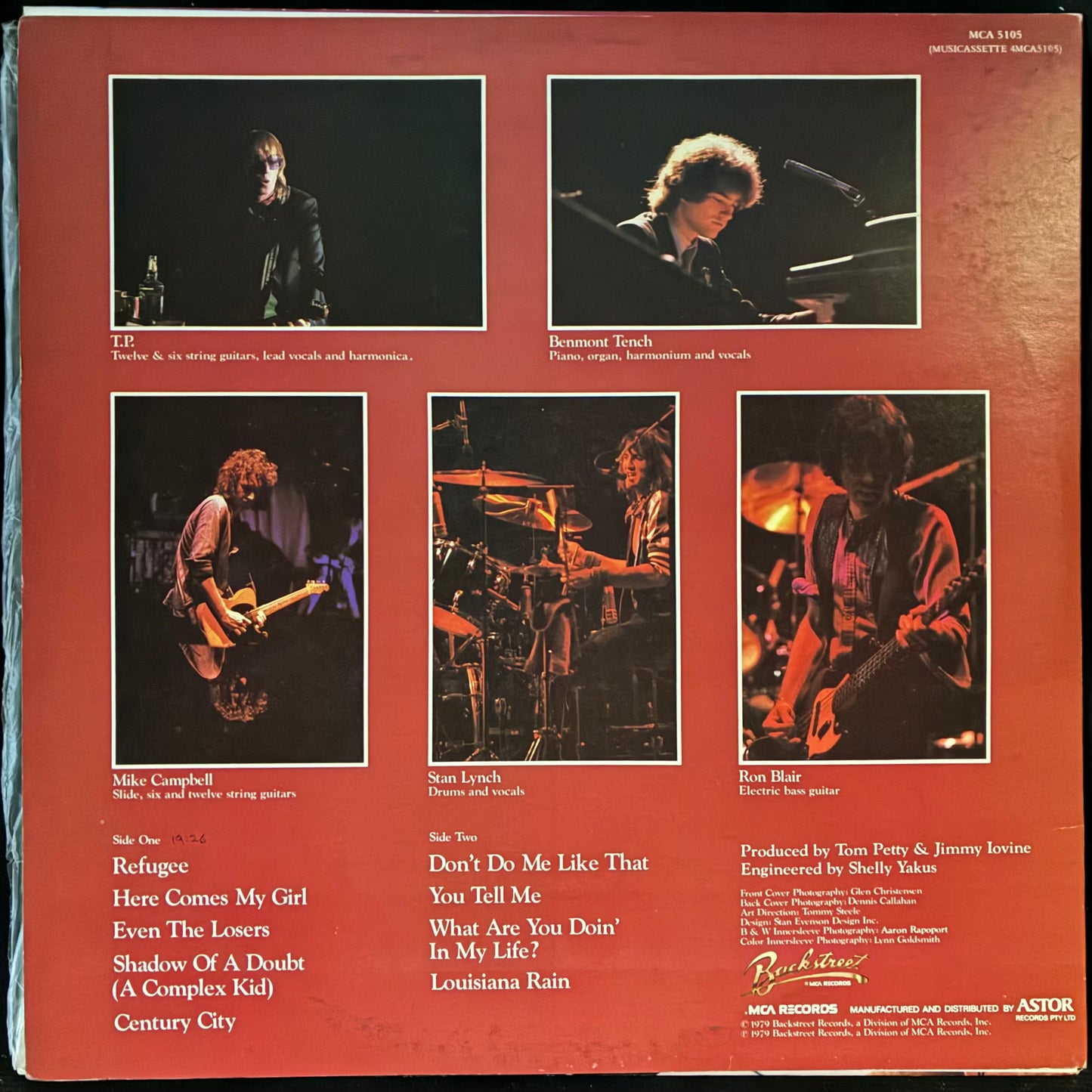 TOM PETTY AND THE HEARTBREAKERS - DAMN THE TORPEDOES (USED VINYL 1979 AUS M-/EX+)