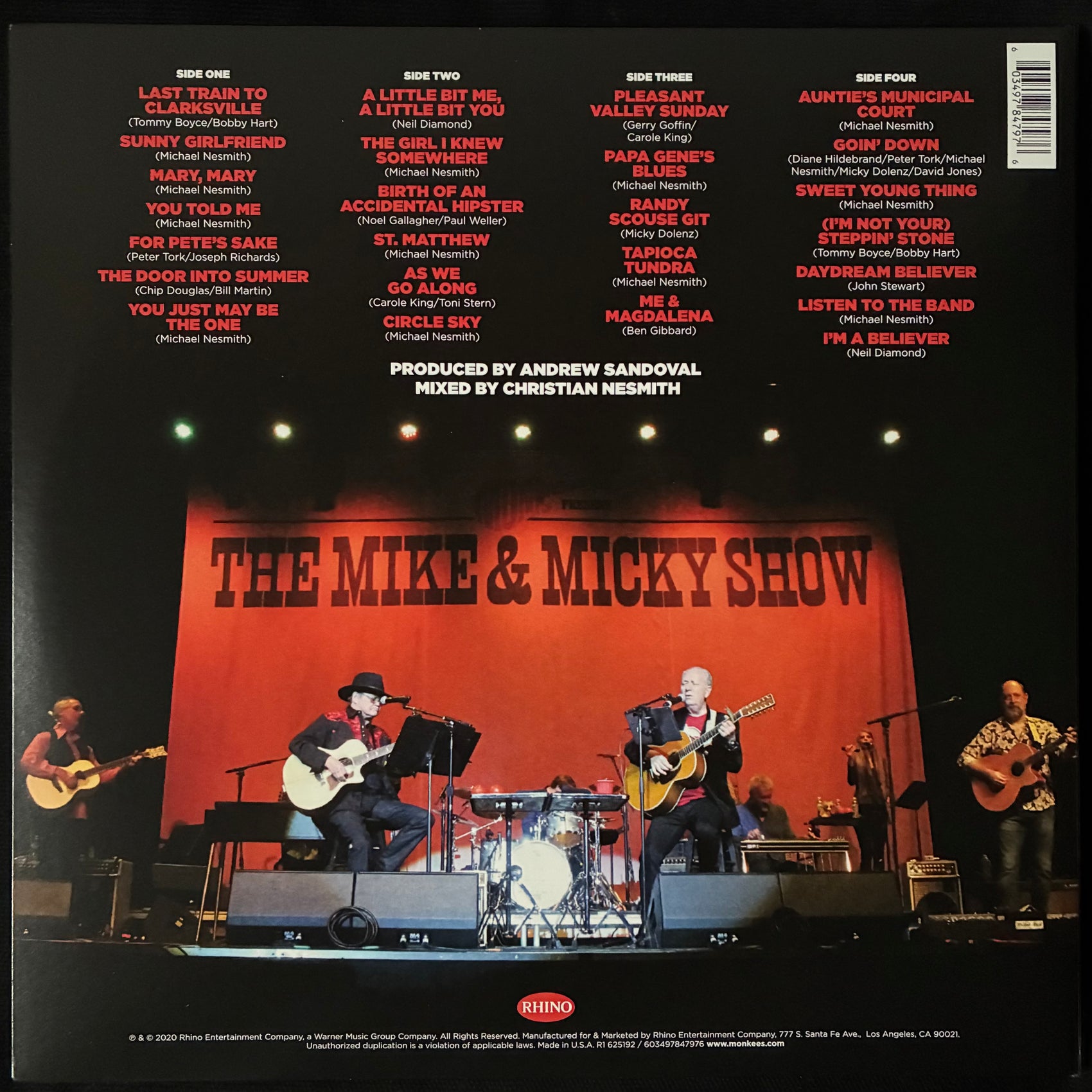 MONKEES - THE MONKEES LIVE : THE MIKE & MICKY SHOW (2LP) (USED VINYL 2020 US M-/M-)