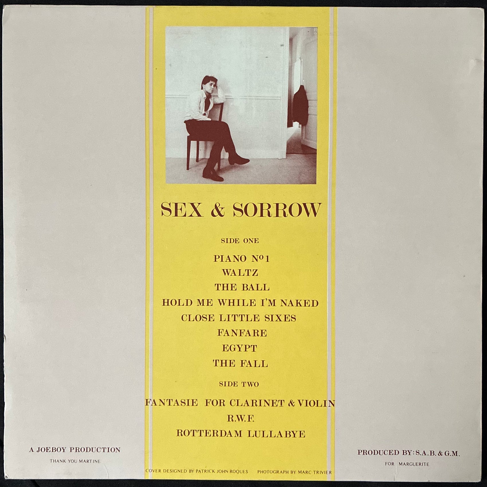 STEVEN BROWN - MUSIC FOR SOLO PIANO (USED VINYL 1984 BENELUX M-/EX)