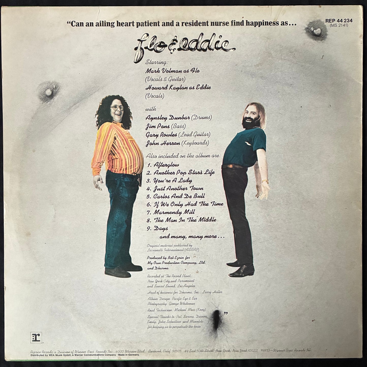 FLO & EDDIE - FLO & EDDIE (USED VINYL 1973 UK EX/EX+)
