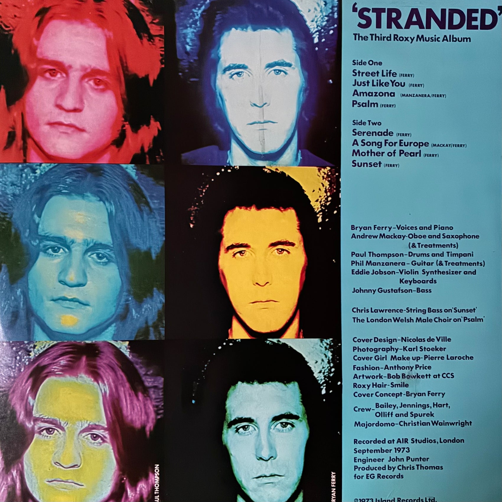 ROXY MUSIC - STRANDED (FIRST PRESSING) (USED VINYL 1974 AUS M-/M-)