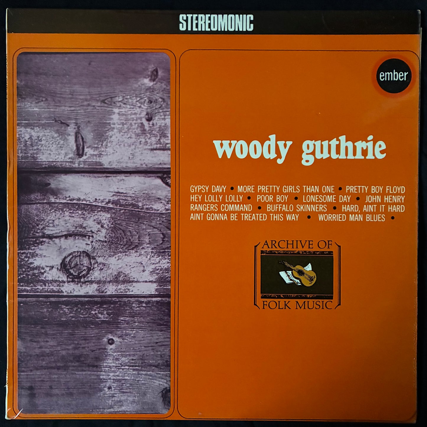 WOODY GUTHRIE - WOODY GUTHRIE (USED VINYL 1986 UK EX/EX)