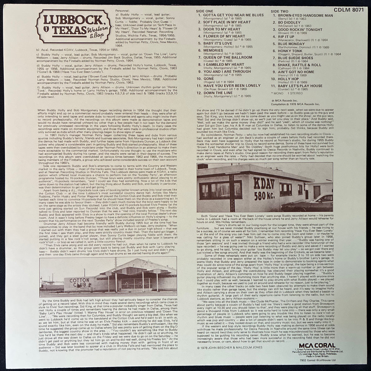 BUDDY HOLLY - THE COMPLETE BUDDY HOLLY (6LP BOX SET) (USED VINYL 1979 UK M-/M-/EX+)