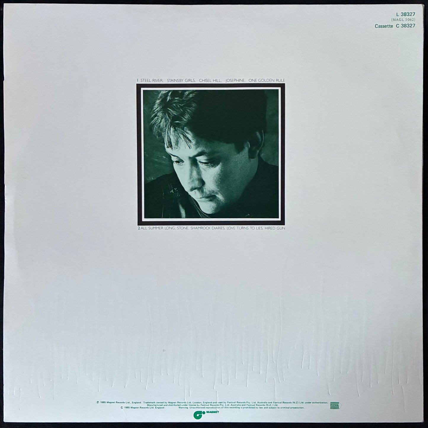CHRIS REA - SHAMROCK DIARIES (USED VINYL 1985 AUS M-/M-)