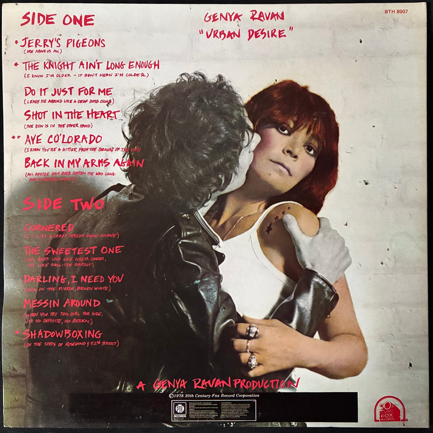 GENYA RAVAN - URBAN DESIRE (USED VINYL 1978 UK M-/M-)