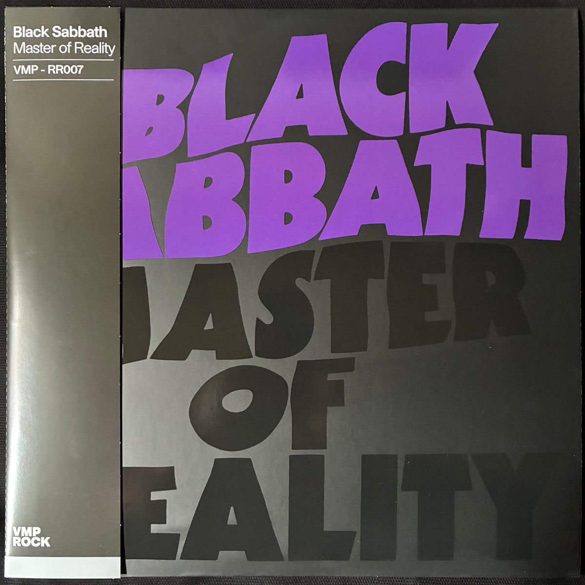 BLACK SABBATH - MASTER OF REALITY (VMP PURPLE/BLACK SPLATTER) (USED VINYL 2024 US M-/M-)