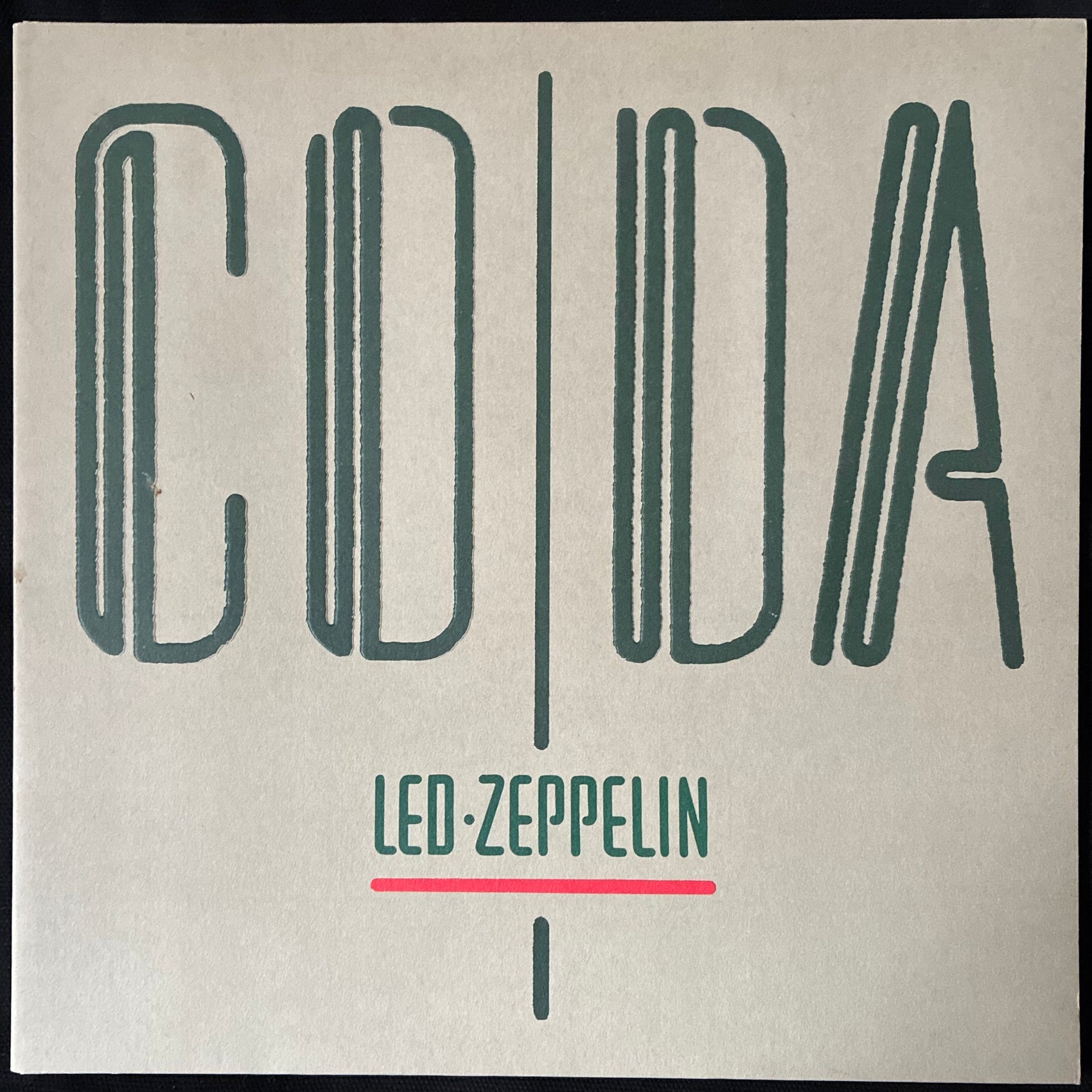 LED ZEPPELIN - CODA (USED VINYL 1982 UK/EU M-/M-)