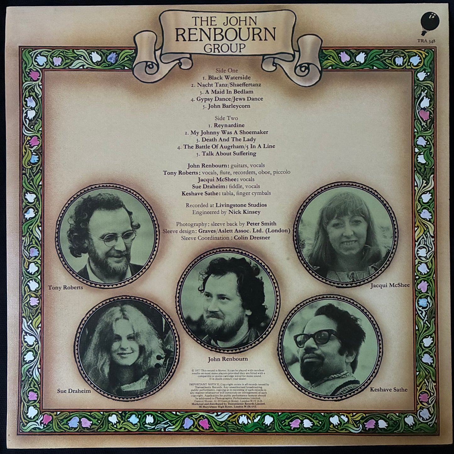 JOHN REDBOURN GROUP - A MAID IN BEDLAM (USED VINYL 1977 UK M-/EX+)