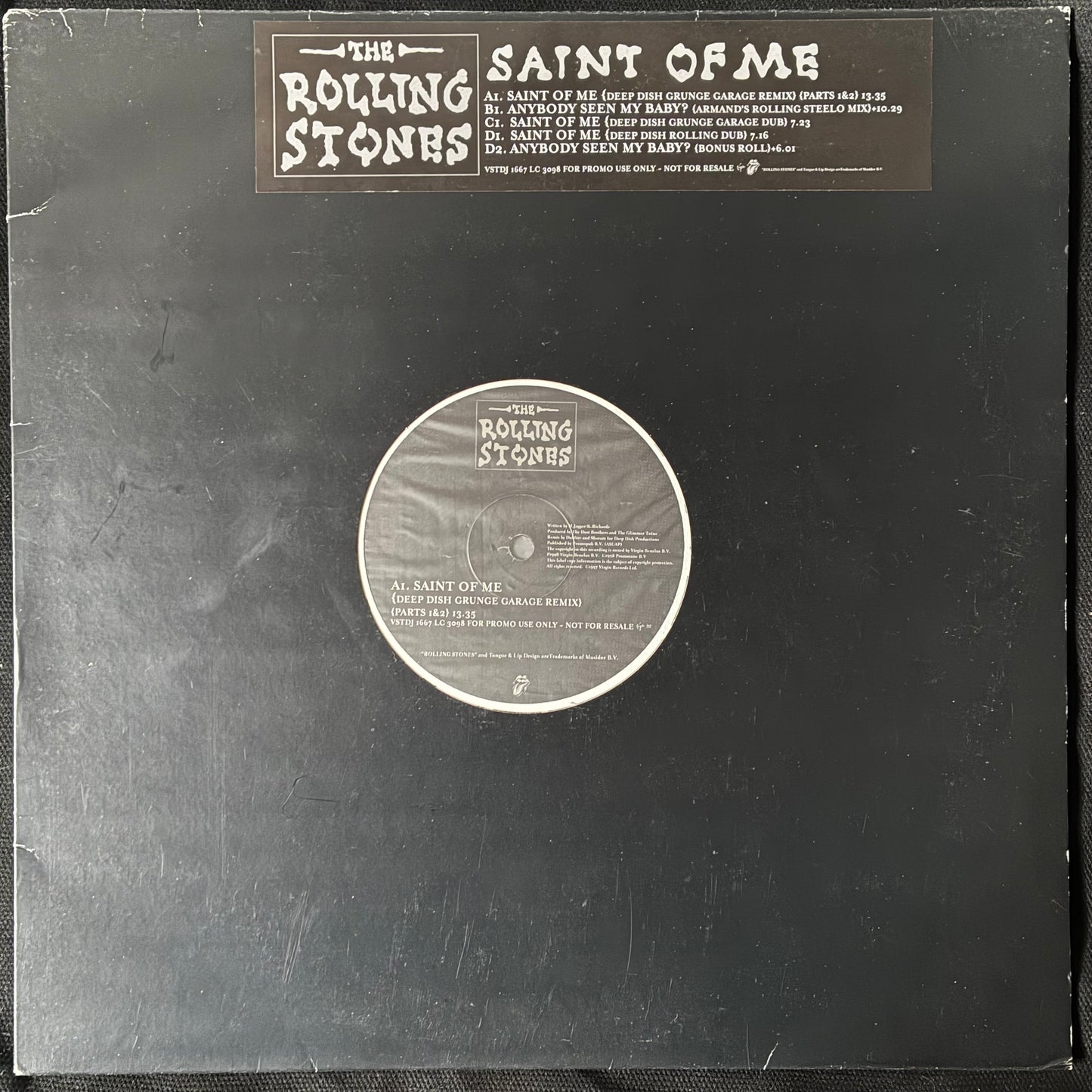 ROLLING STONES - SAINT OF ME (2X12") (PROMO) (USED VINYL 1997 UK M-)