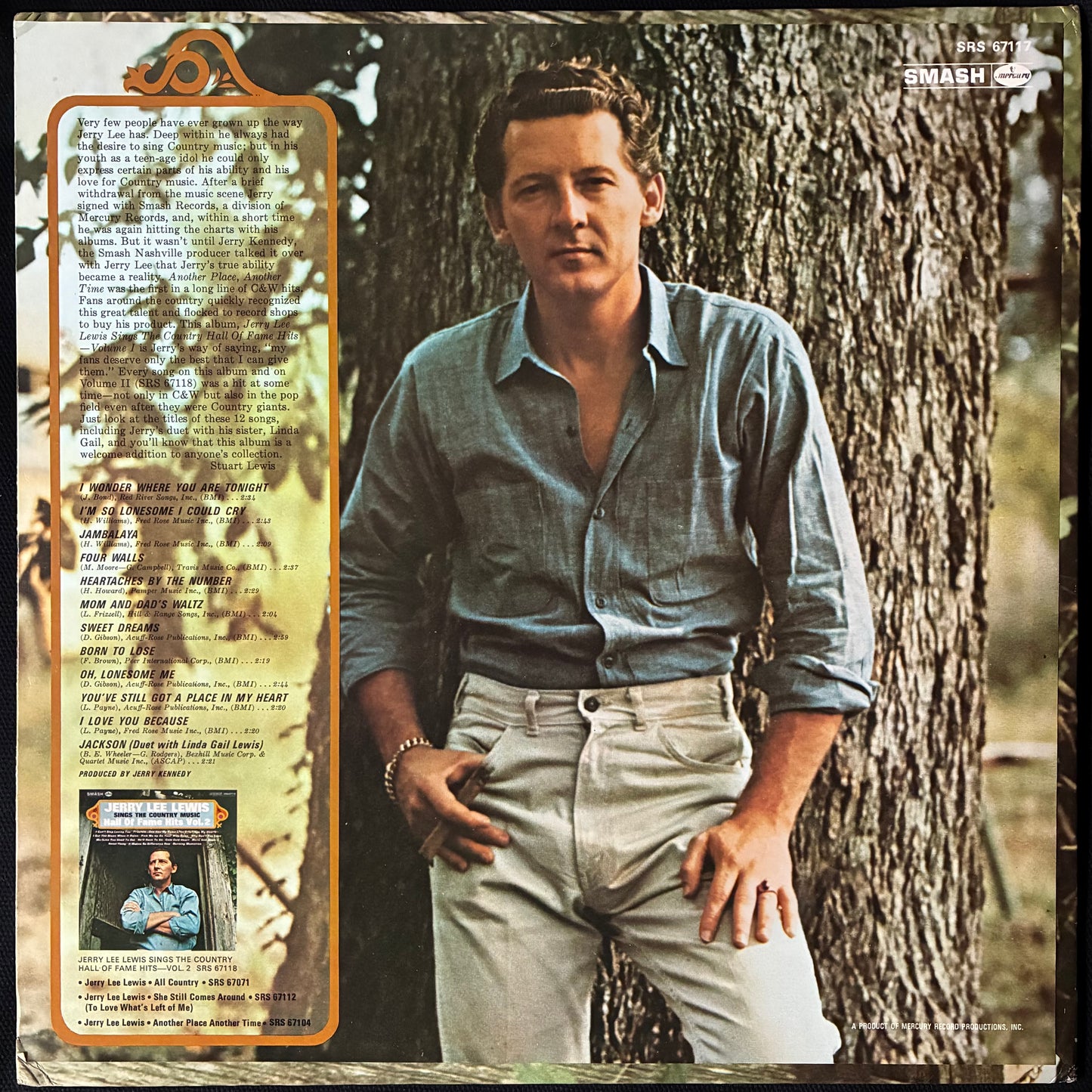 JERRY LEE LEWIS - SINGS THE COUNTRY MUSIC HALL OF FAME HITS VOL. 1 (USED VINYL 1969 US US M-/M-)