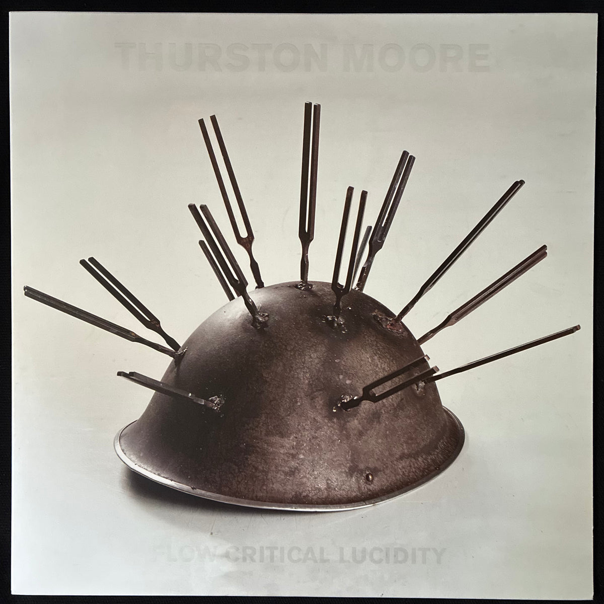 THURSTON MOORE - FLOW CRITICAL LUCIDITY (LP+FLEXI DISC) (WHITE/GREEN COLOURED) (USED VINYL 2024 US M-/M-)