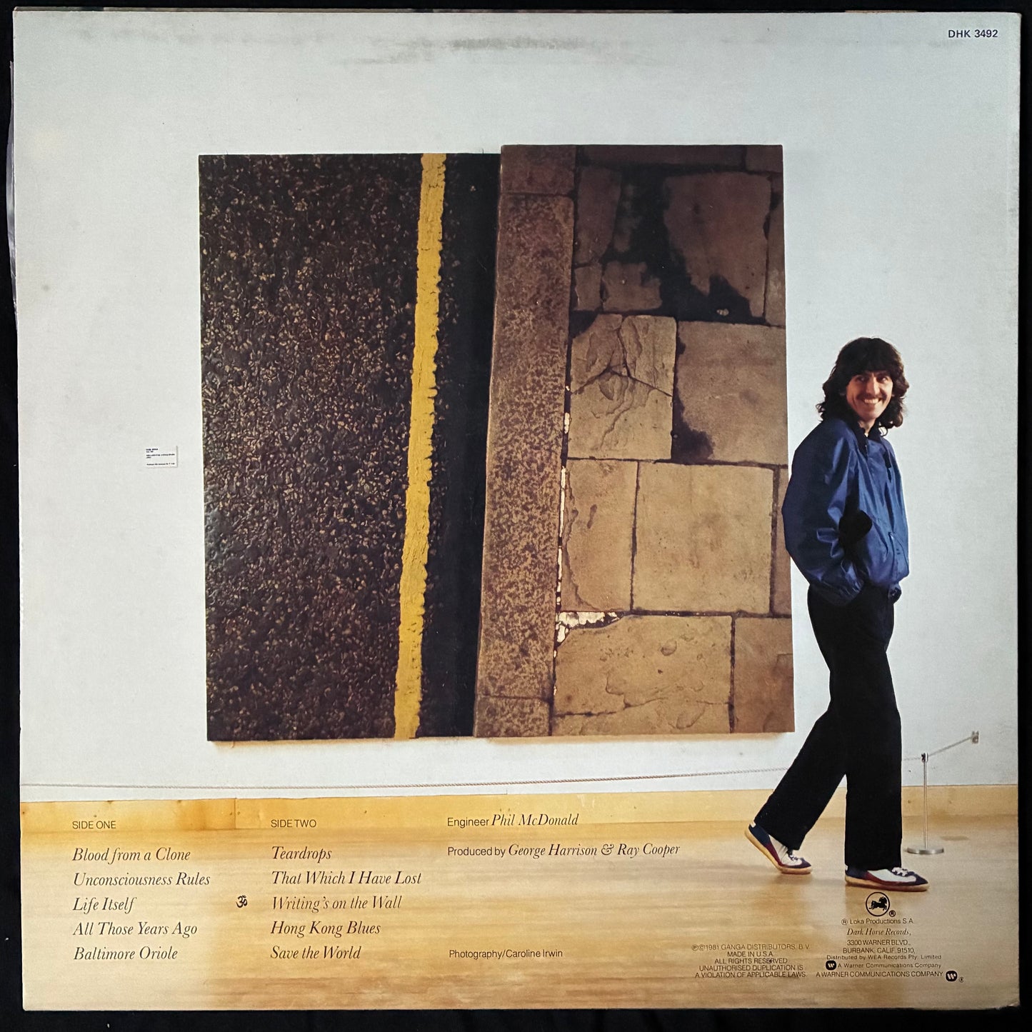 GEORGE HARRISON - SOMEWHERE IN ENGLAND (USED VINYL 1981 AUS M-/EX+)